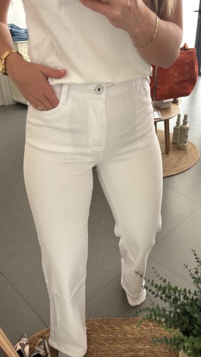 Pantalón vaquero blanco