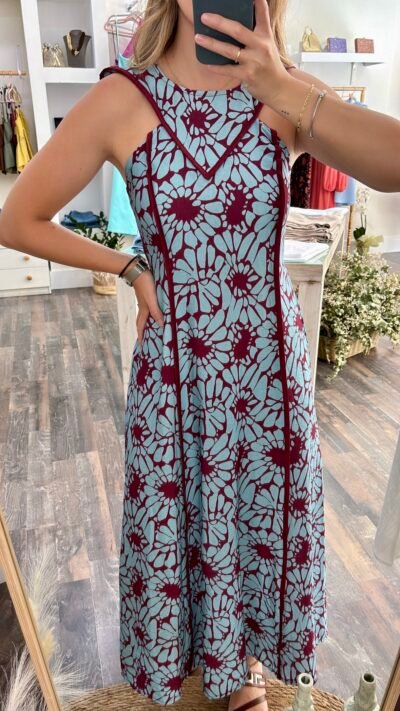 Vestido estampado flor - Imagen 2