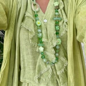 Collar verde margarita