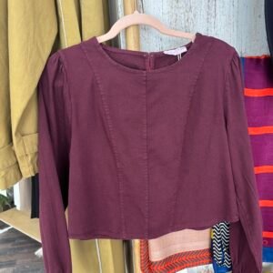 Blusa Vaquera Burdeos