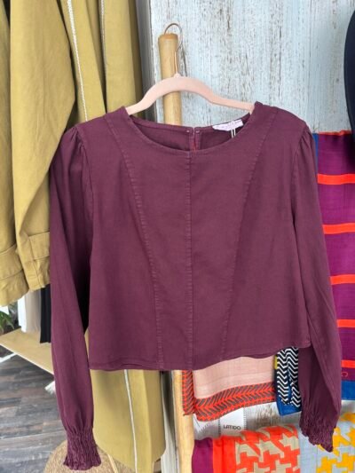 Blusa Vaquera Burdeos