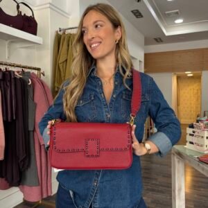 Bolso Latido Bandolera Granate