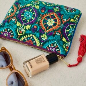 Bolsita Neceser Mediana Bordado Mandalas