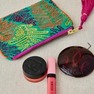 Bolsita Pequeña Bordado Helechos