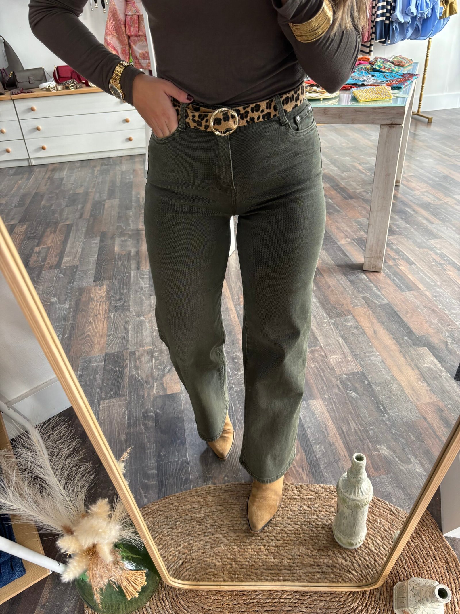 Pantalón Vaquero Verde