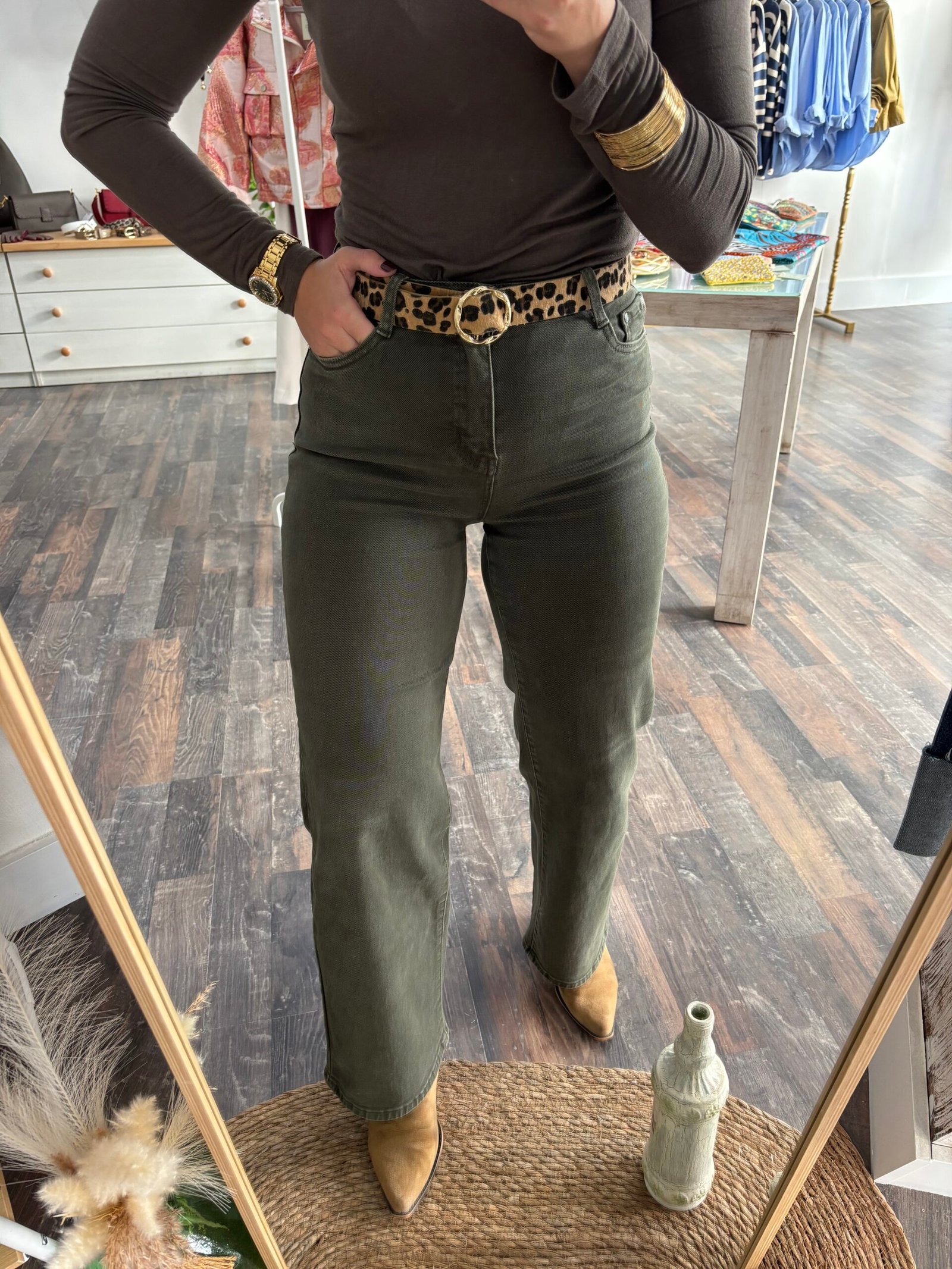 Pantalón Vaquero Verde - Imagen 3