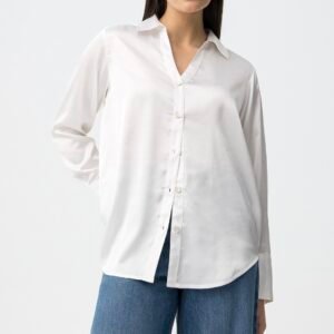 Blusa Satén Blanca