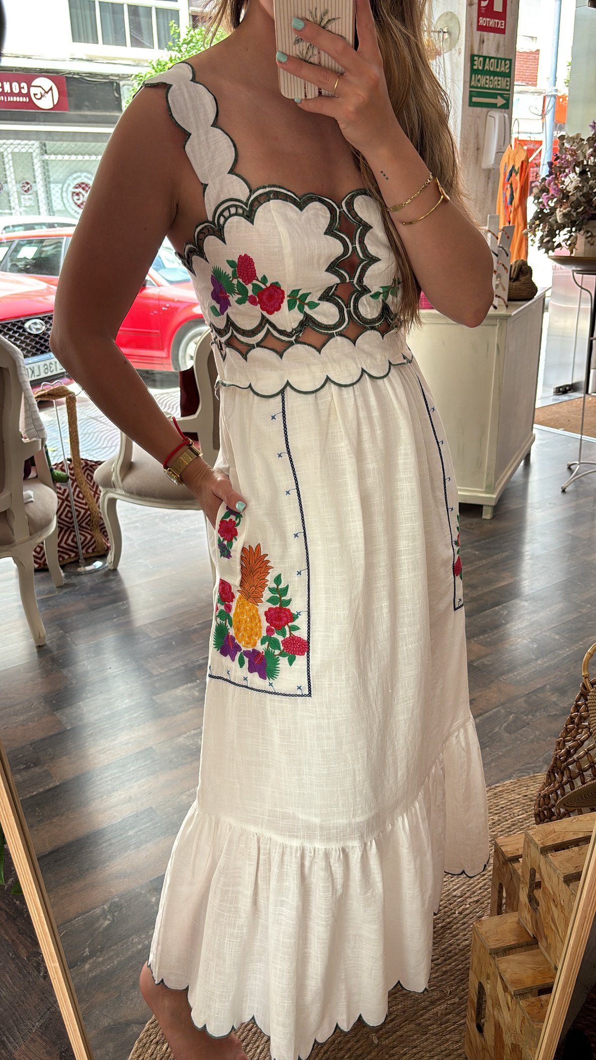 Vestido Menorca Bordado