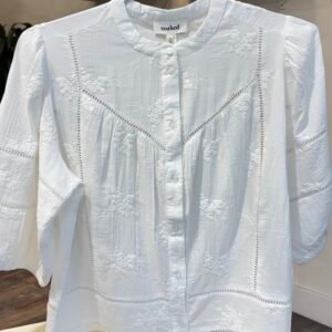 Blusa Blanca Bordada